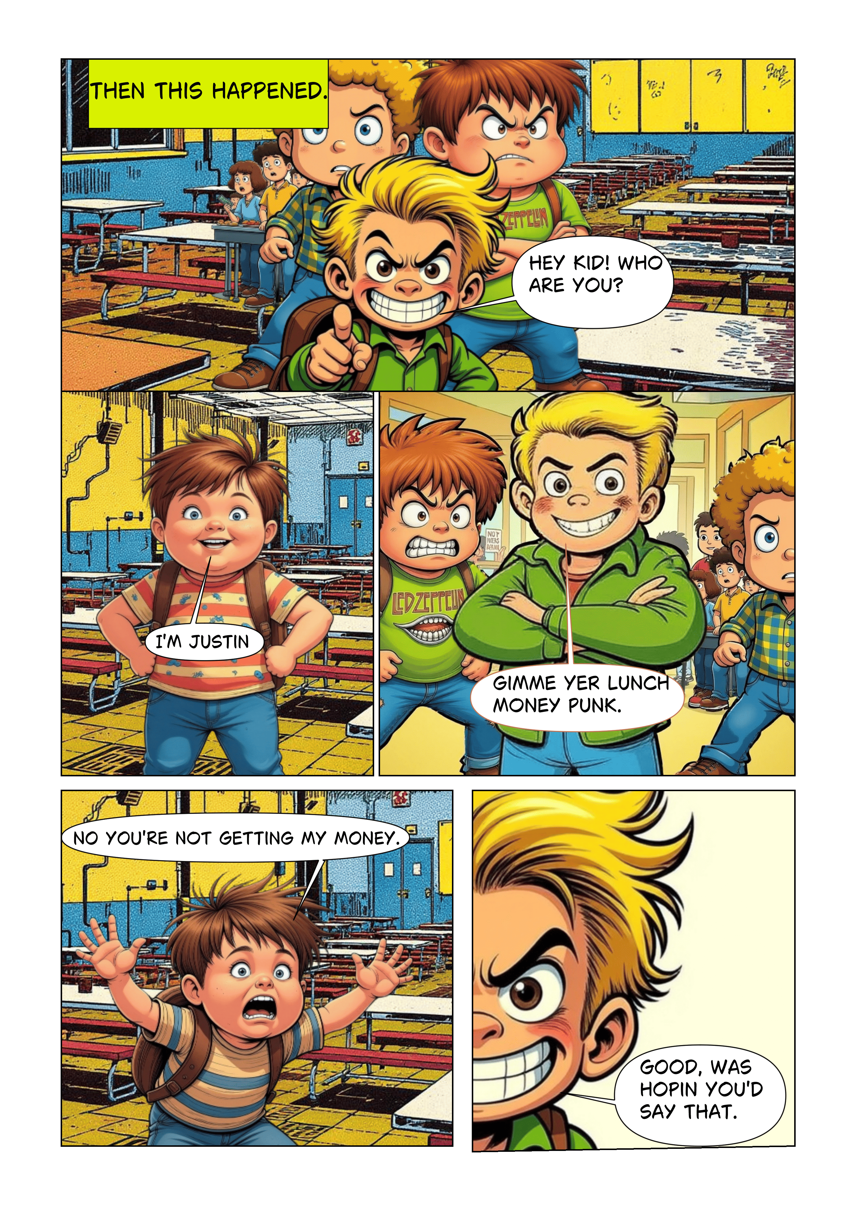 FatKid Comics Presents School Fight 79 sample page 1